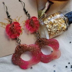 Vintage 70s style handmade Earrings